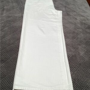 Banana Republic wide leg white jeans, 34/18. 229
